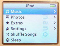 Cambiare il menù dell’iPod nano