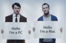 Campagna Get a Mac nella metro di Londra