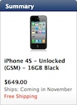 Acquistare iPhone 4s in USA